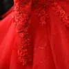 Платья для девочек, красное кружевное платье с блестками для маленьких девочек, платье на день рождения для детей 1 года, платье с длинными рукавами для рождений, крестильное платье для младенцев, крещение принцессы для малышей, Vestidos 231215