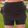 Women's Shorts Athletic Skirt Bot Women Shorts Summer Pockets Stylish A-Line Fake Two Piece ShortsL231215