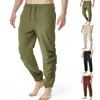 Pantalons pour hommes Casual Cordon Taille élastique Jogger Yoga Tech Men L Lavande