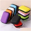 Storage Boxes Bins Earphone Bag Portable Earbuds Pouch Box Headset Er Protector Mini Zipper Hard Headphone Case Usb Organizer Fmt2 Dhpgp