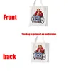 ショッピングバッグ漫画サボテン大容量収納トートバッグ女性買い物客キャンバスショルダー環境に優しい洗えるハンドバッグ
