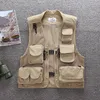 Gilet da uomo Multifunzione Multi tasche Gilet da uomo Maglia ad asciugatura rapida Gilet senza maniche tattico militare Giacche da esterno Pografia da escursionismo