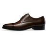 Leder Frühling Männer Schuhe Schnürposped Slawes Oxford Schuhe für Männer formelle Männer Kleid große Größe Anti-Rutsch-Kleidung-resistente Schuhe