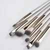 Makeup Brushes 8pcs Gold Soft Hair Eyeshadow Brush With Bag Beginner High Quality Beauty Tools For Women Eyeliner Detail