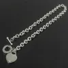 Design Man Women Fashion Necklace Pendant Chain Necklace S925 Sterling Silver Key Return to heart love brand Pendant Charm With Bo299U