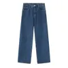 Мужские джинсовые брюки с отверстиями для стилиста Модные мужские джинсовые джинсы Тонкие прямые джинсы Трендовые мужские джинсы-стилист