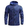 Men's Jackets Men Windproof Outerwear Hooded Work Style Jacket Cycling For Spring Autumn Motocross Mtb