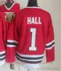 CUSTOM Chicago''Blackhawks''Movie CCM Vintage Eishockey 9 Bobby Hull Trikots genäht 1 Glenn Hall 10 Patrick Sharp 8 Bill Mosienko 38 Ryan