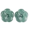 أقراط مسمار الأقطار الطبيعية Burma Jade Blue Plum Blossom Blossom Jadeite S925 Silver Quient Style Gift Gift Gift Gift