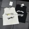 Pearl Decoration Tanks Top Women Crew Necka Kamizelka Summer Kreska Kamizelka na zewnątrz kamizelki fitness