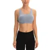 LL Women Sports Bra Tops Cew Neck Fintness Tank Kamizelka MESH Trening