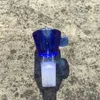 Mais recente estilo octógono de vidro colorido fumar portátil substituível 14mm 18mm macho interface conjunta bong waterpipe bubbler gota alça handpipe erva tabaco tigela dhl