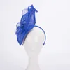 Femmes Kentucky Derby Sinamay Fascinators mariage église course chapeaux bandeau casque T471