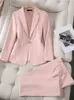 Dwuczęściowe spodnie damskie Kobiety pant ”Suit Pant Formal Business Work Earl Blazer i spodnie Khaki Pink Black Female Female Siew 2 -częściowy zestaw 231215