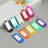 Keychains 100 PCS Mix Color Keychain Key ID Label Tags Luggage El Number Classification Card Rings Wholesale