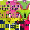 Jorge Campos #1 Kaleci Retro Futbol Formaları Meksika 1992 1993 1994 1995 J.Campos #9 Yeşil Sarı Klasik 92 93 94 95 Vintage Futbol Gömlek Maillot Camisa de Futebol