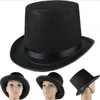 Grampos de cabelo acessórios de festa de Halloween chapéu preto para homens masculinos acessório adulto feltro