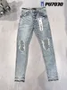 Uomini designer di donne stack pantaloni pantaloni di lusso jeans maschi jeans neri pantaloni strappati alla moda magro moto in stile bici strappato jeans rock rock