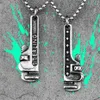 Łańcuchy narzędzia do rur narzędzia ze stali nierdzewnej męskie naszyjniki wisiorki łańcuch modny punk dla chłopaka męskiego biżuteria kreatywność prezent Whole2559