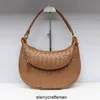 Botte Venetas Shoulder Bag Women's Leather Bags Gemelli 2024 Autumn New Woven Twin Bag Fashion Show Style Large Capacity Underarm Bag Genuine Cowhide Handbag HBT2