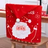 Christmas Chair Cover Santa Claus Snowman Deer Creative Cartoon Christmas Decorations Double-sided Printing