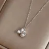 Anhänger S925 Sterling Silber Halskette Frauen Zwei Tragen Natürliche Süßwasser Perle Pod Kragen Kette Anhänger Schmuck