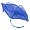 Femmes Kentucky Derby Sinamay Fascinators mariage église course chapeaux bandeau casque T471