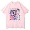 T-shirt da uomo Anime Omori Family Shirt Uomo/Donna Harajuku Grafica carina Magliette Kawaii Unisex Top Abbigliamento estetico T-shirt in cotone casual