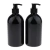 Pennelli per trucco 2 pezzi/flacone cosmetico per balsamo PET ambrato durevole vuoto riutilizzabile BPA- 500ML