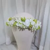 6 pièces printemps fleur couronne bandeaux femmes cheveux accessoires mariage coiffe de tête bandeau chapeau décoration filles guirlandes florales