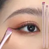 Makeup Borstar Professional Angled Eyeliner Brush Thin Plat Portable Eyebrow Contour Soft Eye Make Up Cosmetic Tool