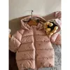 Donsjas 1 8Y Meisjes Winter Warm Lange Witte Eend Cartoon Print Waterdichte Capuchon Dikker Puffer Jassen Kinderen Casual Overjassen 231214