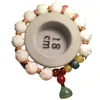 Strand Natural White Jade Bodhi Raiz esculpida Lótus Bracelet Moda literária Buda Buda Single Ring Band String