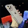 Coque de téléphone transparente en TPU souple, motif diamant, strass, paillettes, pour iPhone 15, 14, 13, 12, 11 Pro max, 7, 8, X, XS