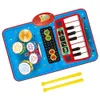 Claviers Piano Piano électronique tambour jouets Montessori jouets musique couverture cadeaux clavier Musical tapis de jeu éducation précoce pour enfants enfant 231214