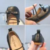 Flat Shoes Children Princess Shoes Elastic Band Shallow Moft Little Girl's Ballet Flats Four Firles 21-30 Leisure Pu Leather Kids Shoes 231215