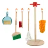 Tools Workshop 6 PCs Kinder tun vor, dass Holzbesen MOP -Reinigungswerkzeug Spielzeug für Kinder für Kinder lernt 231214