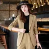 Women's Professional Suit Jacket Autumn and Winter High-End Fashionable Temperament Work Set