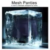 Underpants Sexy Modal Underwear Briefs Men Mesh Hollow Solid Color Boxers U Convex Breathable