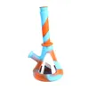 Silicone Hookahs bong Camouflage with many colors water silicone pipe Dab Rig with glass bowl smoking tobacco Oil