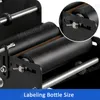 LT-30 Etikett Applicator Tabletop Manual Round Bottle Märkningsmaskin Öl kan burk Tube Wine Adhesive Sticker Labeler Black Beight