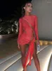 Work Dresses Avrilyaan Bright Silk Hollow Out Sexy Dress For Women 2023 Robes Elegant Evening Party Bodycon Mini Summer Vestido