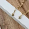 Hangers Amaiyllis 18K Gouden Hart Liefde Ketting Kwastje Perzik Sleutelbeen Voor Vrouwen Zomer Sieraden Gift