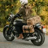 Torby Duffel Retro Wodoodporna torba z dużą pojemnością motocykl tylna jeździec bagaż siedziska przeniesienie 249Y