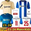 4XL 23 24 FC Portos Futebol Jerseys CAMPEOES PEPE SERGIO OLIVEIRA MEHDI LUIS DIAZ MATHEUS Treinamento Fãs Jogador Versão 2023 2024 Camisas de Futebol Kids Kits