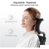 その他の家具Sihoo M18 2D Armrest Lumbar Support Pu Wheel Dhxigを備えた大きくて背の高い人のための人間工学に基づいたオフィスチェア調整可能なヘッドレスト