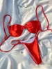 Triangolo da bagno da bagno da bagno Bikini Sexy costumi da bagno sexy da bagno da bagno a 2 pezzi da bagno bendaggio femminile 2024 micro perizoma Biquini brasiliano abbigliamento da spiaggia estivo t231215