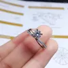 Cluster Rings KJJEAXCMY Fine Jewelry 925 Sterling Silver Inlaid Mosang Diamond Ladies Ring Elegant Support Test Selling