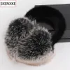 Ear Muffs Luxurious Women Winter 100% Natural Fox Fur Earmuffs Plush WARM