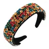 Wholesale Ins Luxury Crystal Rhinestone Headband Baroque Full Colorful Diamond Hair Band Women Party Accessories